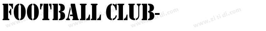 FOOTBALL CLUB字体转换